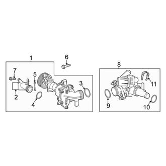 Mercedes-Benz OE - Cooling - Water Pump (Base / 4Matic)