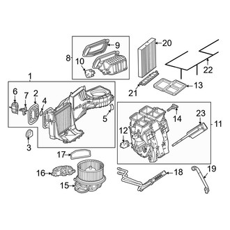 Mercedes-Benz OE - Air Conditioner & Heater - Evaporator & Heater Components