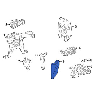 Mercedes-Benz OE - Rear Left Engine Mount Bracket