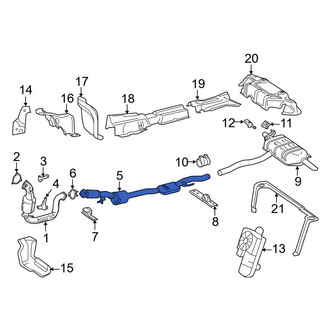 Mercedes-Benz OE - Exhaust Intermediate Pipe