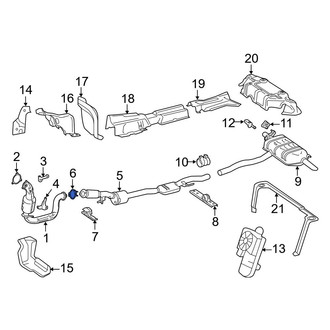 Mercedes-Benz OE - Rear Catalytic Converter Gasket