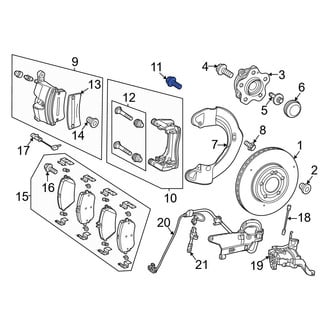 Mercedes-Benz OE - Disc Brake Caliper Anchor Plate Bolt