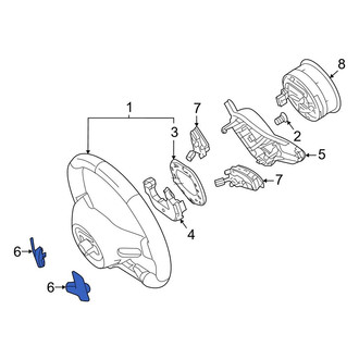 Mercedes-Benz OE - Left Steering Wheel Transmission Shift Control Switch