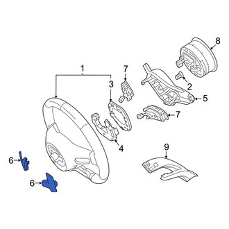 Mercedes-Benz OE - Right Steering Wheel Transmission Shift Control Switch