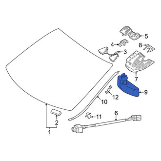 Mercedes-Benz OE - Front Interior Rear View Mirror