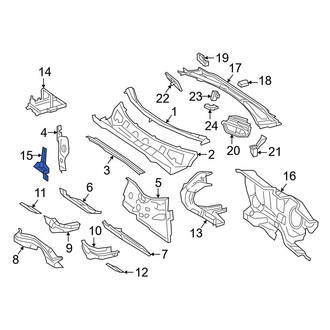 Mercedes-Benz OE - Lower Battery Tray Bracket