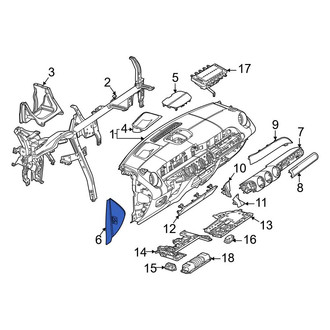 Mercedes-Benz OE - Left Instrument Panel Side Cover