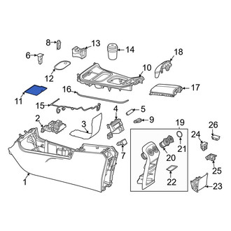 Mercedes-Benz OE - Front Console Mat