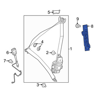Mercedes-Benz OE - Front Seat Belt Height Adjuster