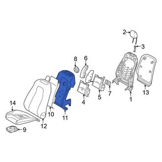 Mercedes-Benz OE - Front Right Seat Back Cushion