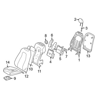 Mercedes-Benz OE - Seats & Tracks - Passenger Seat Components (Comfort Seat), (Base / 4Matic)