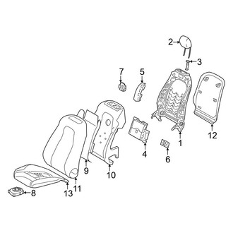 Mercedes-Benz OE - Seats & Tracks - Passenger Seat Components (Seat)