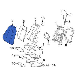 Mercedes-Benz OE - Front Left Seat Back Cushion Cover