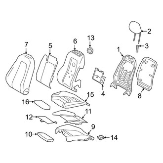 Mercedes-Benz OE - Seats & Tracks - Driver Seat Components (Seat)