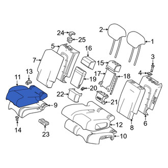 Mercedes-Benz OE - Center Right Seat Cover