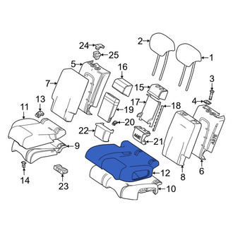 Mercedes-Benz OE - Center Left Seat Cover