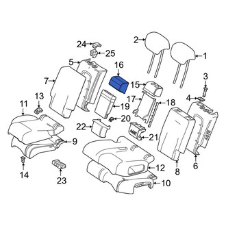 Mercedes-Benz OE - Center Upper Seat Back Cushion Cover
