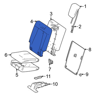 Mercedes-Benz OE - Center Left Seat Back Cushion Cover