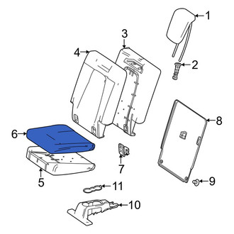 Mercedes-Benz OE - Center Left Seat Cover
