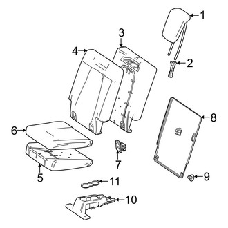 Mercedes-Benz OE - Seats & Tracks - Third Row Seats (Cover & Components), (Base / 4Matic)