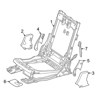 Mercedes-Benz OE - Seats & Tracks - Third Row Seats (Seat Frame & Components)