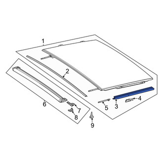 Mercedes-Benz OE - Rear Right Sunroof Guide Rail