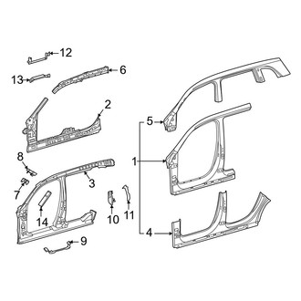 Mercedes-Benz OE - Pillars, Rocker & Floor - Aperture Panel