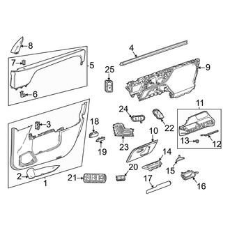 Mercedes-Benz OE - Front Door - Interior Trim (Base / 4Matic)