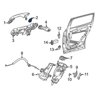 Mercedes-Benz OE - Front Left Exterior Door Handle Cover