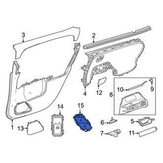 Mercedes-Benz OE - Rear Right Door Lock Switch