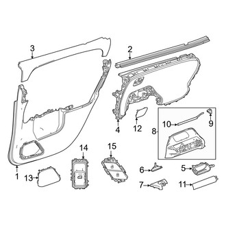 Mercedes-Benz OE - Rear Door - Interior Trim (Base / 4Matic)