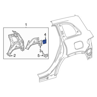 Mercedes-Benz OE - Left Wheel Housing Bracket