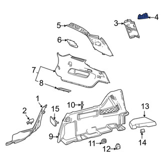 Mercedes-Benz OE - Left Body C-Pillar Reinforcement