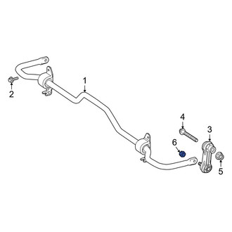Mercedes-Benz OE - Upper Suspension Stabilizer Bar Link Nut