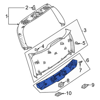 Mercedes-Benz OE - Rear Lower Liftgate Trim
