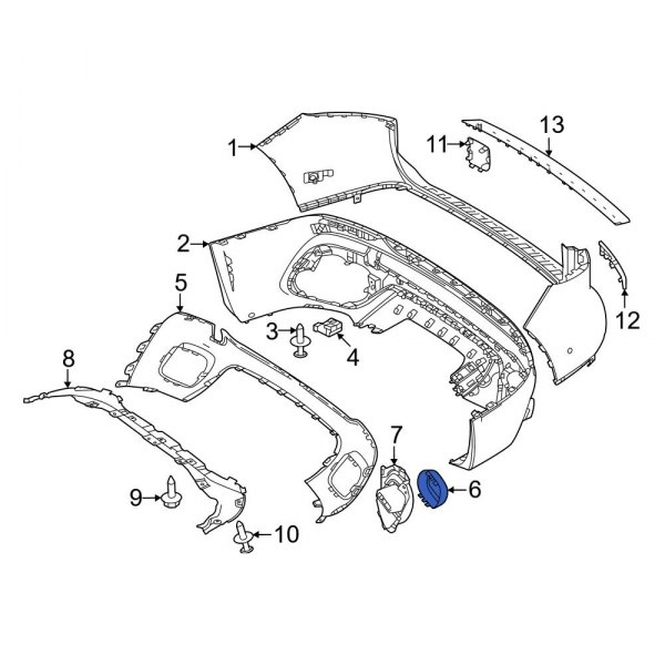 MercedesBenz OE 2478859900 Rear Left Bumper Cover Heat Shield