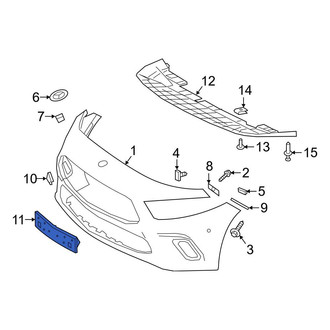 Mercedes-Benz OE - Front License Plate Bracket