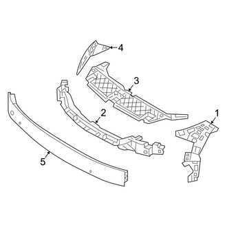 Mercedes-Benz OE - Front Bumper & Grille - Bumper & Components (W/O AMG Line Inner Components)