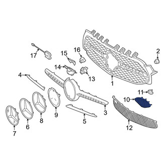 Mercedes-Benz OE - Front Right Outer Grille