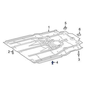 Mercedes-Benz OE - Radiator Support Splash Shield Rivet