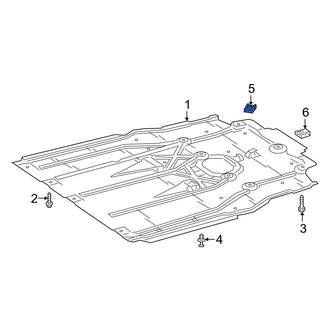 Mercedes-Benz OE - Center Radiator Support Splash Shield Nut