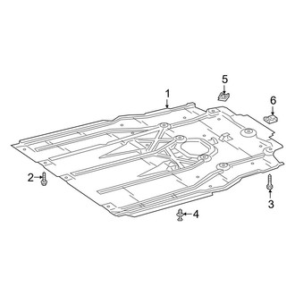 Mercedes-Benz OE - Radiator Support - Splash Shields