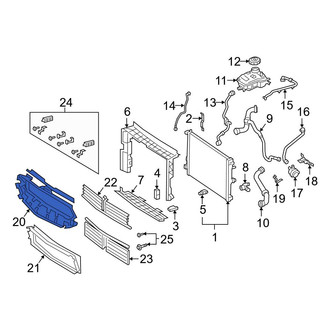 Mercedes-Benz OE - Front Upper Radiator Support Air Duct