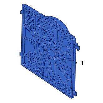 Mercedes-Benz OE - Front Engine Cooling Fan Shroud