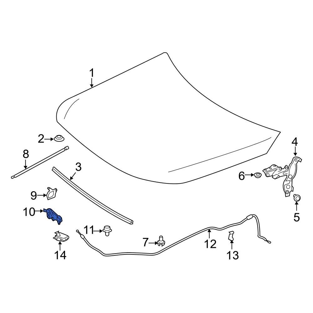 Mercedes-benz Oe 1778803000 - Front Hood Latch