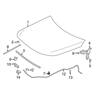 Mercedes-Benz OE - Front Hood Stop Buffer