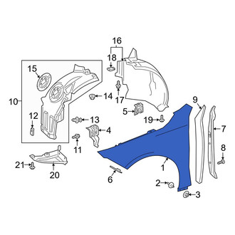 Mercedes-Benz OE - Front Right Fender