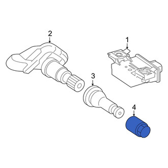 Mercedes-Benz OE - Tire Pressure Monitoring System (TPMS) Valve Stem Nut