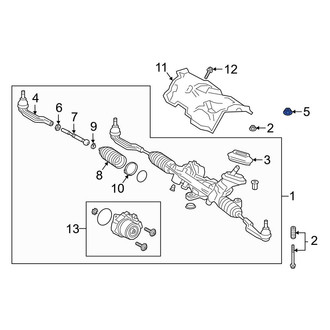 Mercedes-Benz OE - Outer Steering Tie Rod Nut