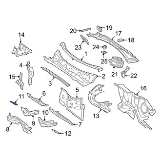 Mercedes-Benz OE - Right Inner Dashboard Panel Bracket